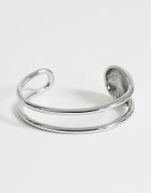 Topshop Femi cuff bracelet in silver
