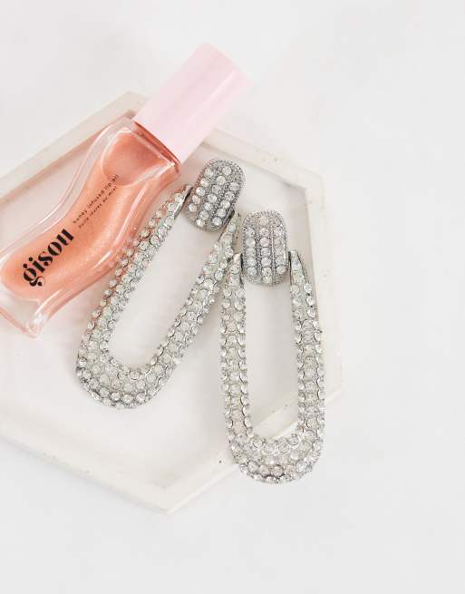 Topshop Finnley utsmyckat örhänge i silver, 2 av 4