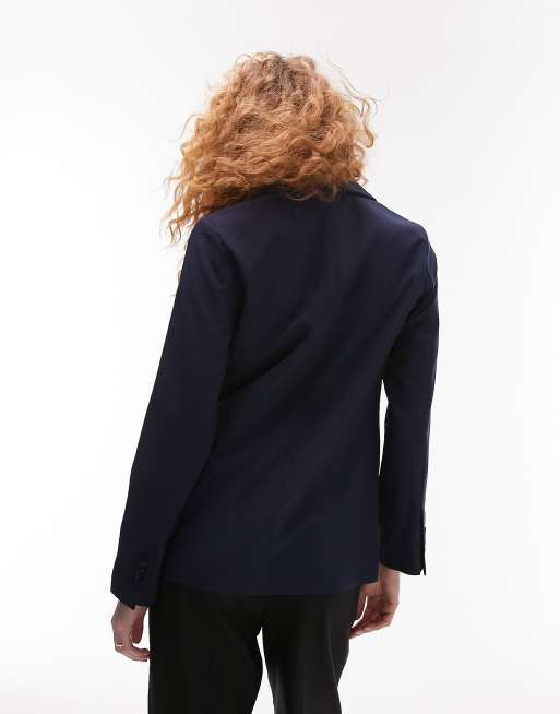 Topshop fitted blazer in navy - part of a set, 2 of 4