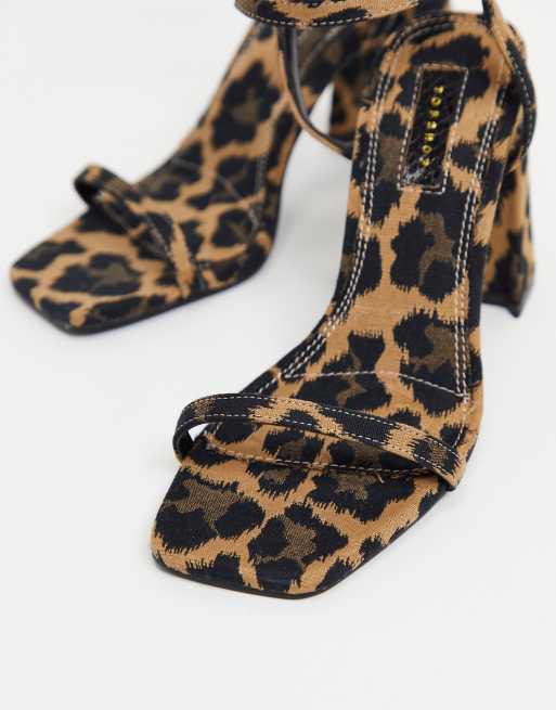 Topshop best sale leopard heels