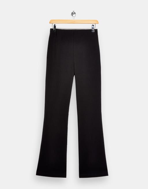 Topshop flared trousers in black, 4 of 4