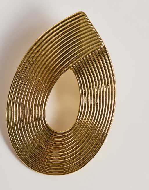 Topshop Flick oorknopje in goud, 3 van 3