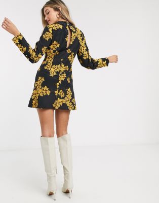 topshop floral mini dress