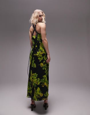 Topshop floral best sale midi dress