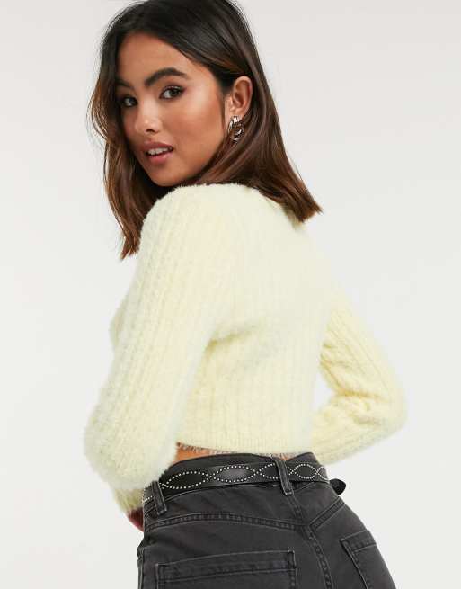 Topshop hot sale yellow sweater