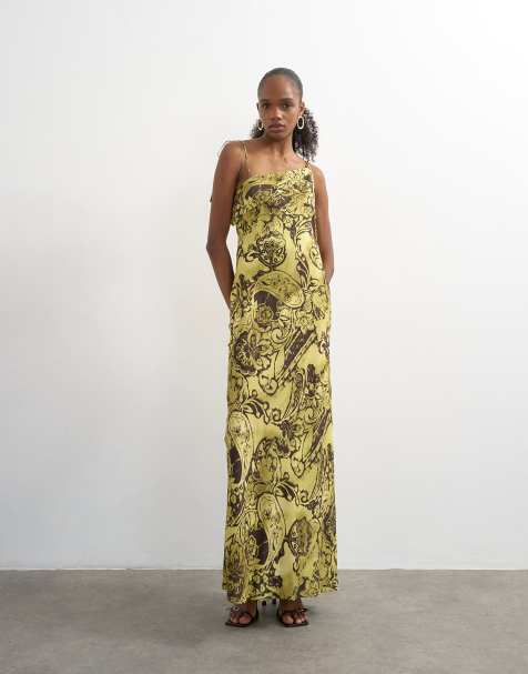 chinese dress ladies Topshop Scallop Edge Maxi Dress In Black