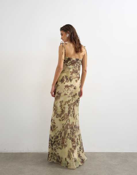 asos winter wedding guest dresses A Line PremiumHs womens sheer mesh dress Size:2Xl