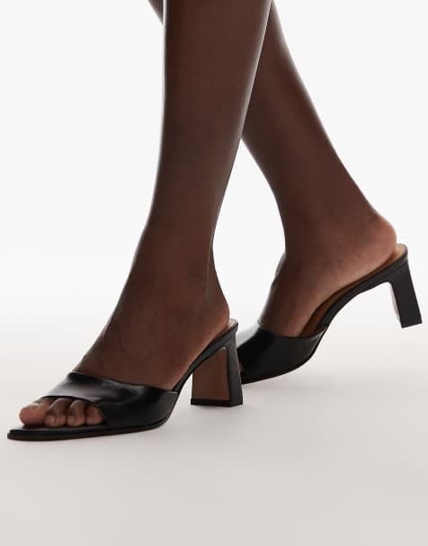 Topshop - Freya - Mules à talon - Noir - view 1