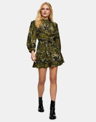 Animal print shirt dress topshop online