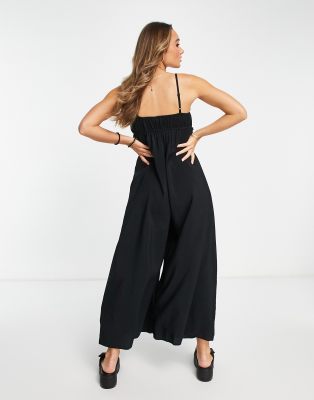 Topshop frill store crop jumpsuit