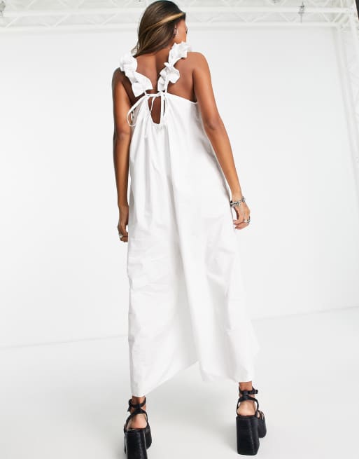 Topshop store frill jumpsuit