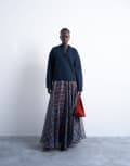[Topshop] Topshop full circle maxi skirt in blue check 8 Blue check