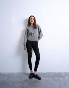Full length heavy weight legging in black