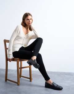 Full length heavy weight legging in black