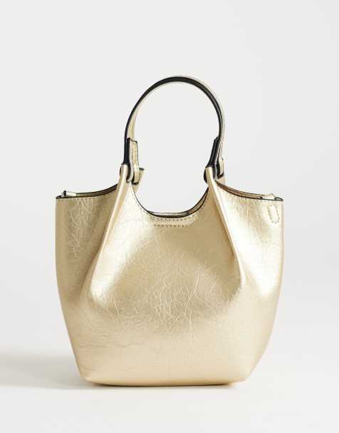 Topshop - Gabbie - Petit sac à main avec bandoulière amovible - Doré - view 1