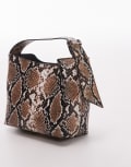 [Topshop] Topshop Gabby box grab bag in snake print-Multi One Size Snake print