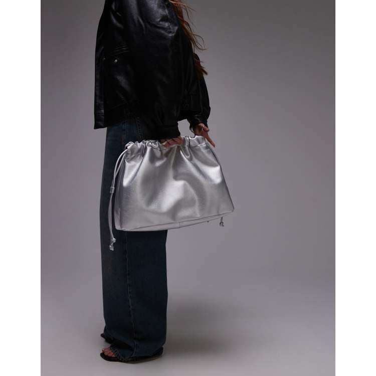 Grey suede clutch bag topshop best sale