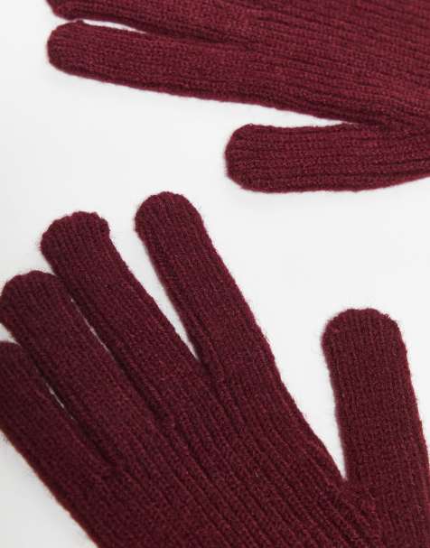 SATINIOR 6 Paia Guanti Senza Dita Lunghi Donna Scaldabraccia a Maglia Guanti Elastici con Foro per Pollice (Serie a Tinta Unita