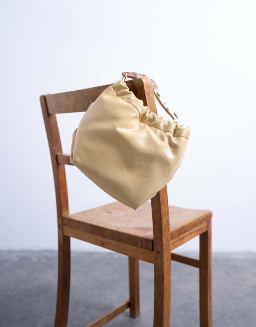 Topshop - Gabriette - Sac à main avec poignée en métal - Babeurre, 2 de 4
