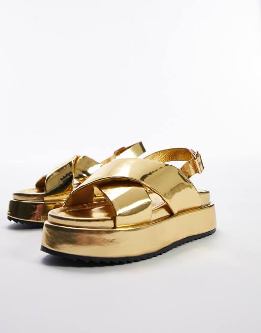 Sandali bassi best sale color oro
