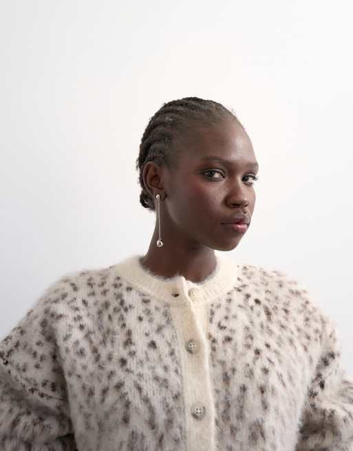 Topshop - Gebreid vest met dierenprint en stippen, 2 van 4