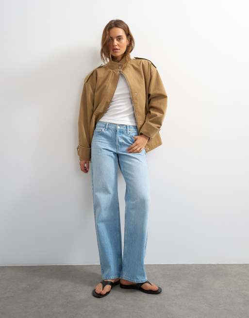 Topshop - Gelaagd aansluitend T-shirt met korte mouwen in wit, 3 van 4