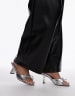 Monki scuba cinched waist mini dress in black