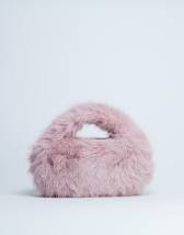 Topshop Gemima faux fur grab bag in pink