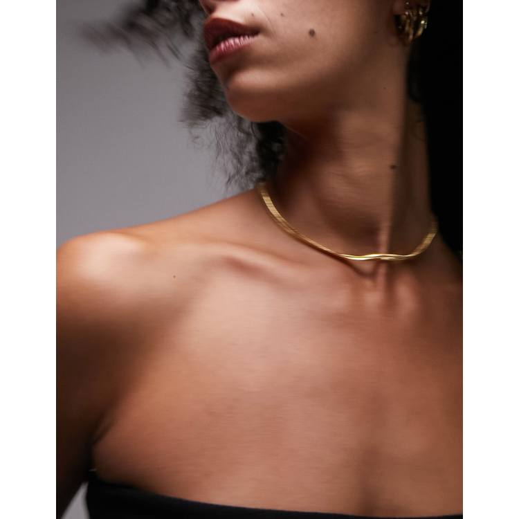 Shoulder hot sale necklace topshop