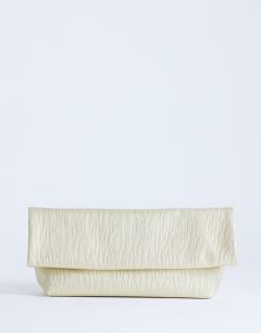 George oversized clutch bag in gold