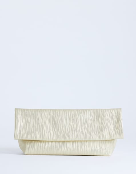Topshop George oversized kuvertväska i guld - view 1