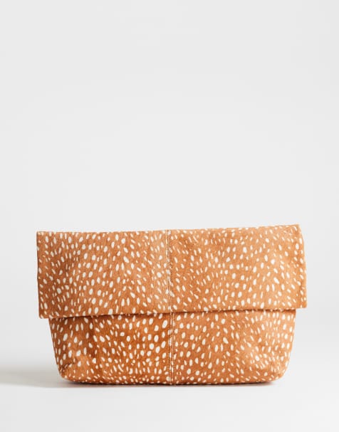 Topshop George pochette oversize con stampa cervo - view 1
