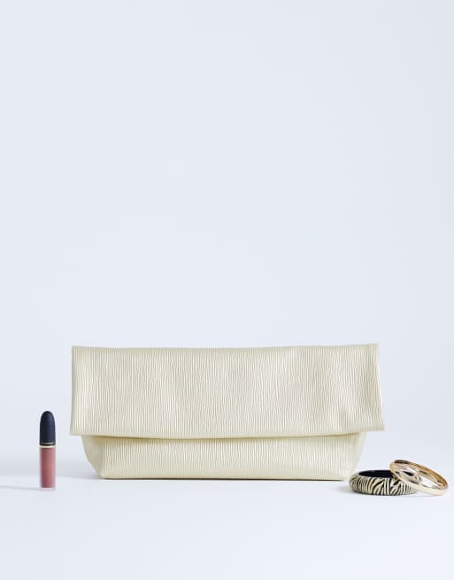 Topshop George pochette oversize dorata, 2 di 4