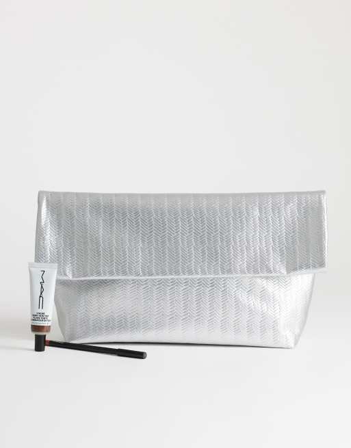 Topshop - George - Pochette oversize effet tressé - Argenté, 2 de 4