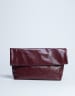 Topshop Georgia folded clutch bag in green sequins
