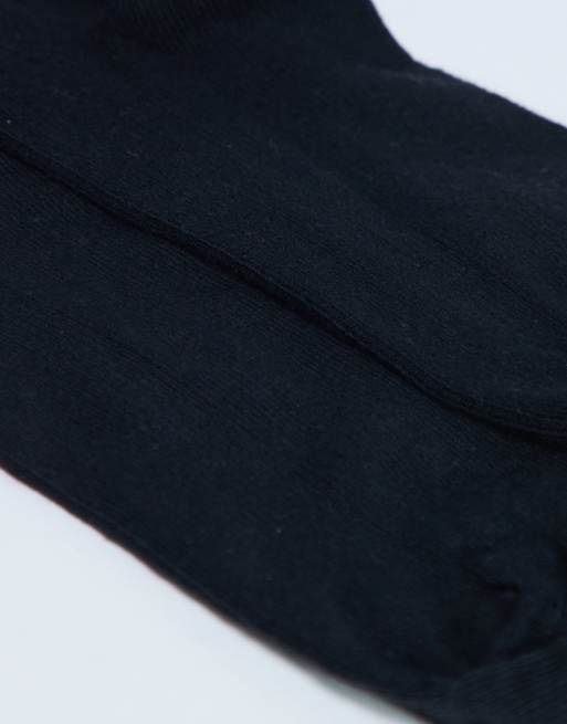 Topshop – Gerippte Socken in Schwarz mit Rüschen, 3 von 4