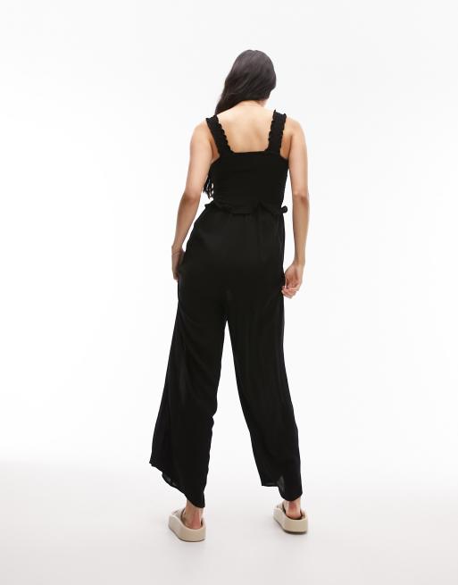 Black jumpsuit topshop online