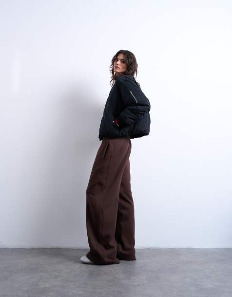 Topshop - Giacca bomber nera imbottita ibrida - view 1