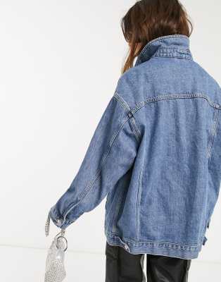 giubbotto di jeans oversize