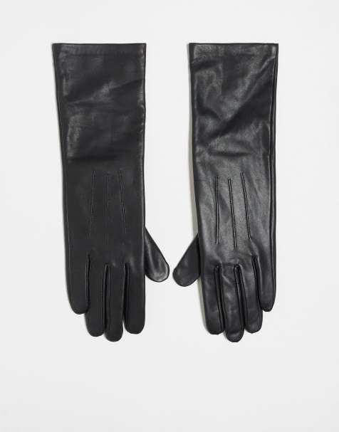 Topshop - Gibson - Handschoenen van leer in zwart - view 1