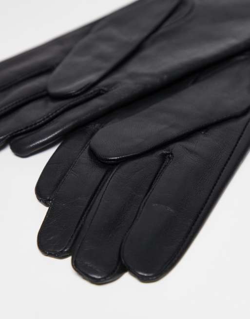 Topshop – Gibson – Handschuhe aus schwarzem Leder, 2 von 3