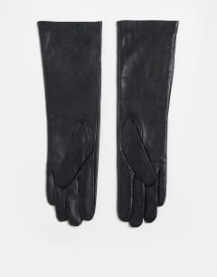 Gibson leather gloves in black
