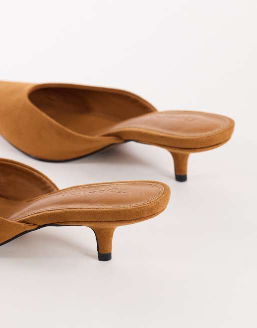 Topshop Gigi escarpin à petit talon couleur châtaigne, 3 de 4