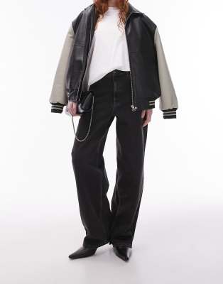 Gilmore low slung boyfriend jean in dirty washed black