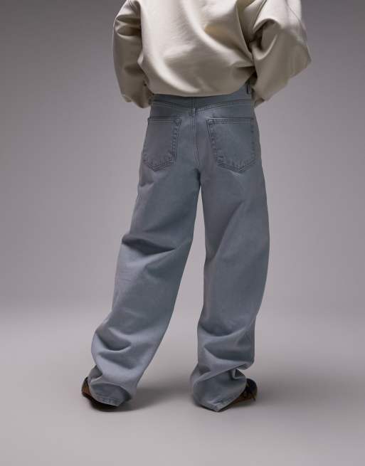 Topshop Gilmore low slung boyfriend jeans in sunshine bleach, 3 of 5