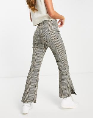 Topshop gingham check skinny trouser in multi - ASOS Price Checker