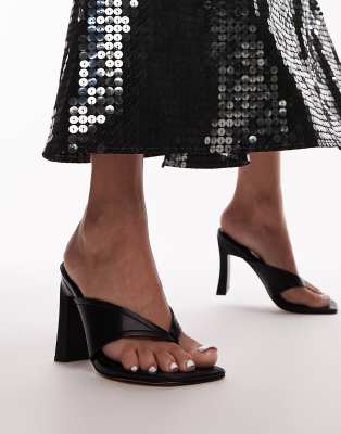  Gisele toe post heeled mule 