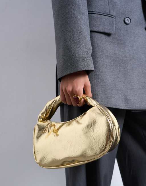 Topshop - Gladys - Guldfarvet taske, 3 af 4