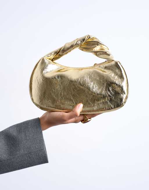 Topshop Gladys purse in gold, 2 of 4