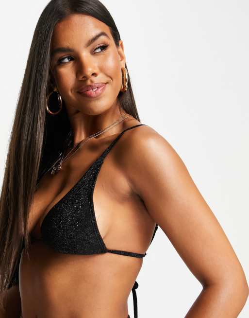 Black Sequin Bikini Top atelieryuwa.ciao.jp